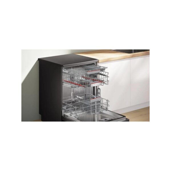 Bosch SMP6ENC60T Solo Bulaşık Makinesi 6 Programlı Siyah Inox