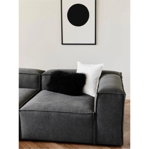 Mira Relax 4 Modül Köşe Koltuk ( Antrasit ) Keten Kumaş