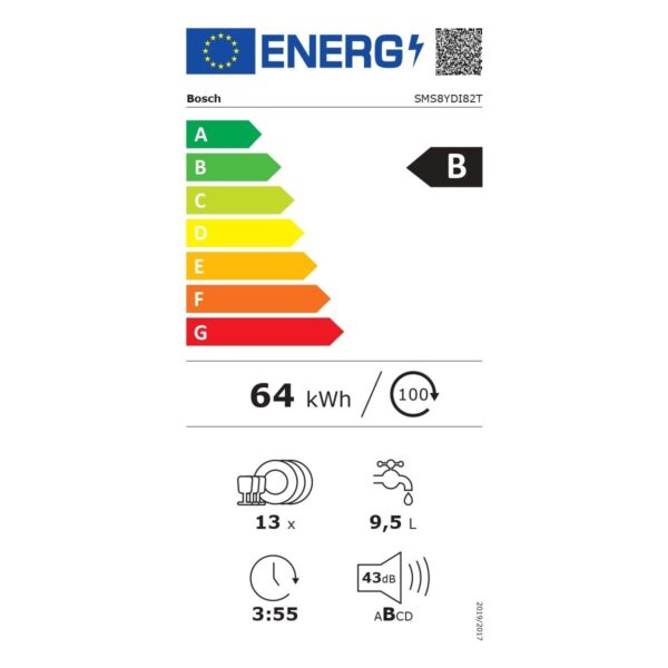 Bosch SMS8YDI82T Serie 8 Solo Bulaşık Makinesi
