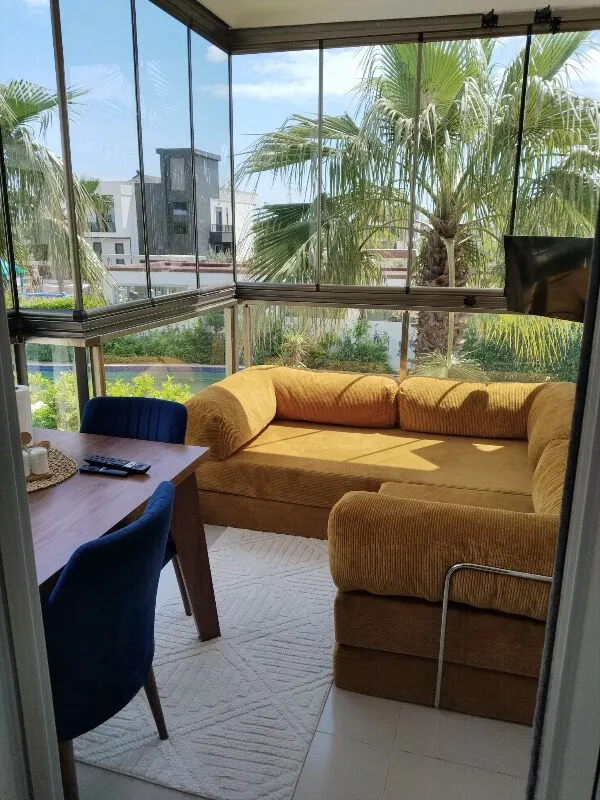 MONAMI Dechome Meganest Modern Fitilli Kadife Kanepe| Yatak Olabilen, Dayanıklı Orta Sert Sünger, Yıkanabilir Kılıf