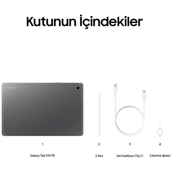 Samsung Galaxy Tab S10 FE 8GB 128GB SM-X520 (Samsung Türkiye Garantili)