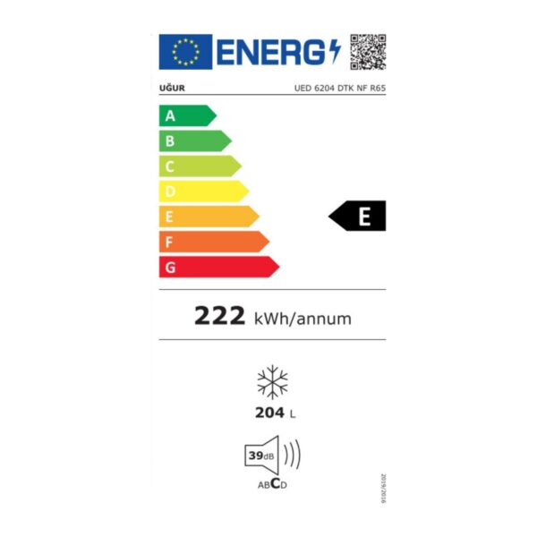 Uğur Ued 6204 Dtk Nf R65 6 Çekmeceli No-Frost Derin Dondurucu
