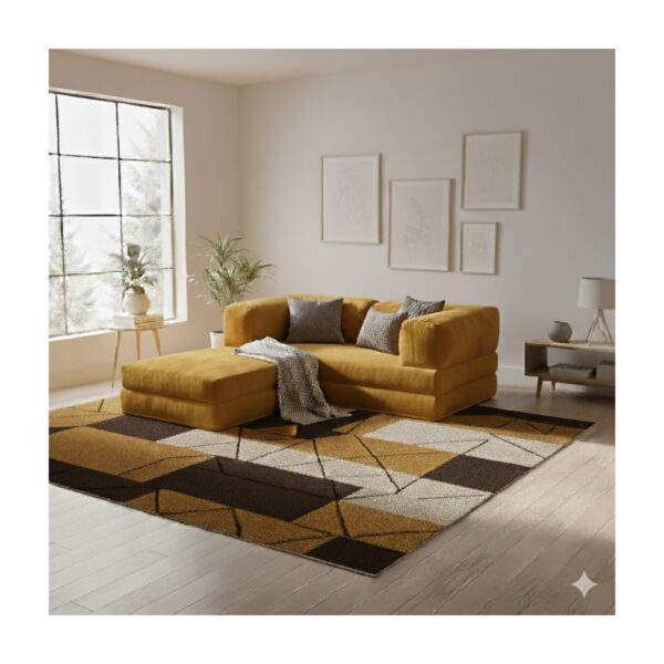 MONAMI Dechome Yeny Fitilli Kadife | Köşe Koltuk | 160X160 Köşe Takımı | Modüler Köşe Takımı | Yataklı L Koltuk | Fitilli Kadife