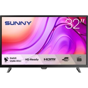 Sunny SN32DAL04 32" 81 Ekran Uydu Alıcılı HD Ready LED TV