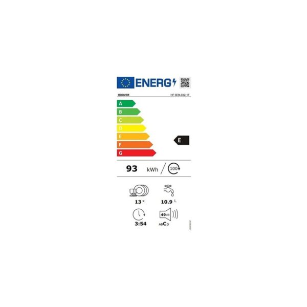 Hoover HF 3E9L0X2-17 5 Programlı Wi-Fi Bağlantılı Bulaşık Makinesi