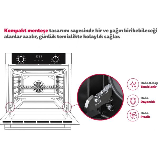 Trend Mekanik Gri 3’lü Cam Ankastre Set (Fırın + Ocak + Davlumbaz)