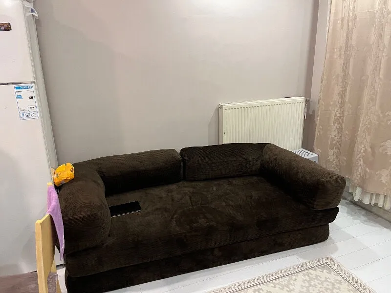MONAMI Dechome Meganest Modern Fitilli Kadife Kanepe| Yatak Olabilen, Dayanıklı Orta Sert Sünger, Yıkanabilir Kılıf