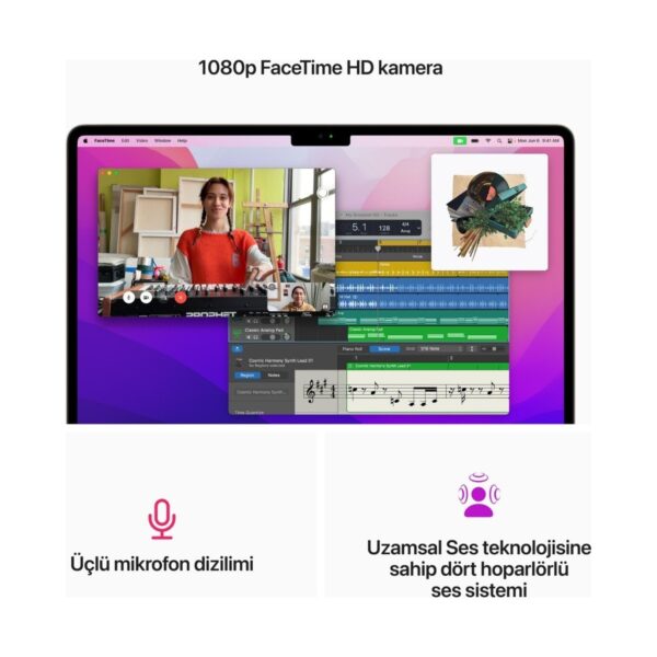 Apple MacBook Air M2 16GB 256GB SSD macOS 13″ Taşınabilir Bilgisayar Yıldız Işığı MC7W4TU/A