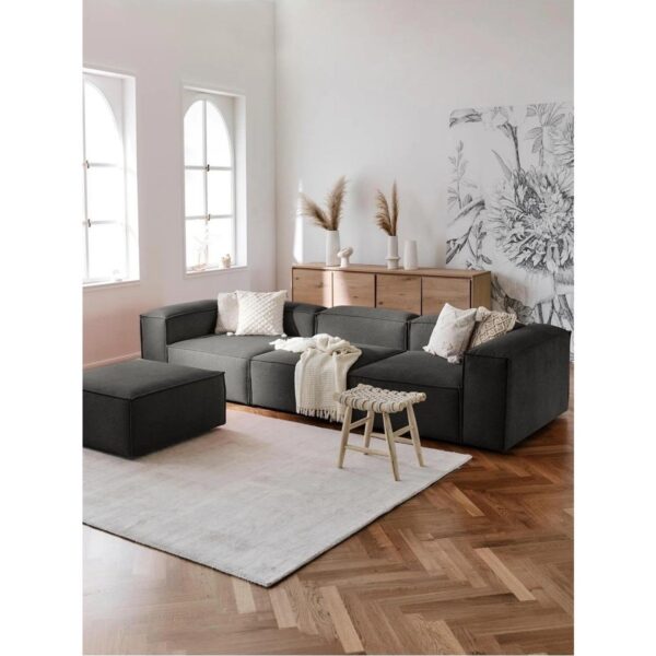 Mira Relax 4 Modül Köşe Koltuk ( Antrasit ) Keten Kumaş