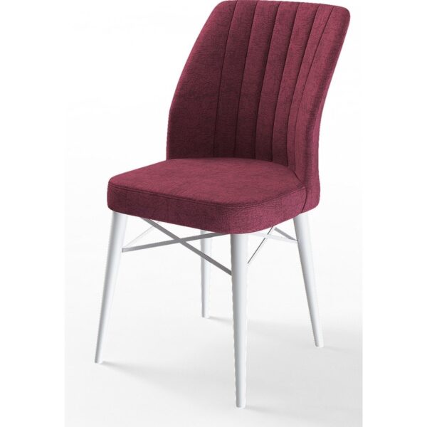 Concept Eva Serisi 80 x 132 cm Açılabilir Mdf Mutfak Masa Takımı Beyaz Masa ve 6 Sandalye