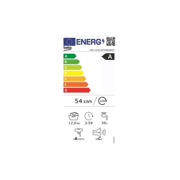 Beko Cmx 12140 – 12 kg 1400 Devir A Enerji Sınıfı Çamaşır Makinası