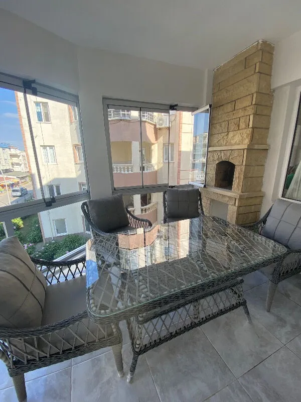 MEDYA 4 SANDALYE+MASA(70*120) BAHÇE BALKON MUTFAK TAKIMI,GRİ(ASOS3)